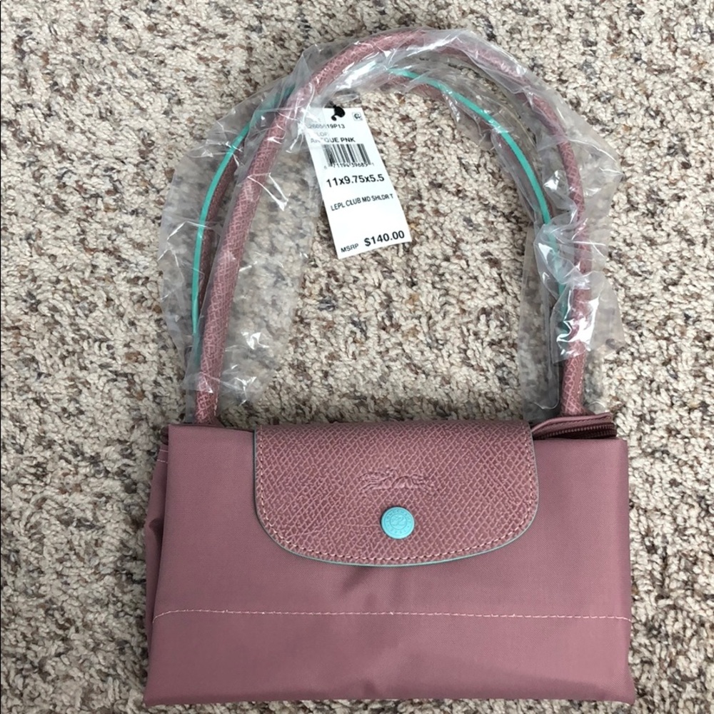 Longchamp Le Pliage Club in antique pink
